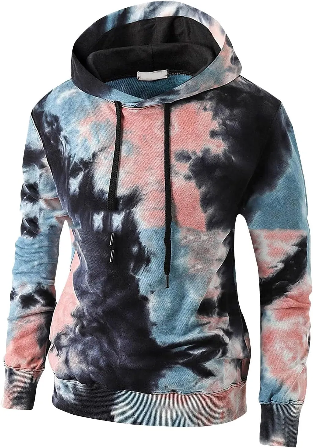 GOFULY Mens Sweatshirt Hoodie Lightweight Fall Tie Dye Hoodies Long Sleeve Pullover Sweatshirts Drawstring Shirt With Pocket