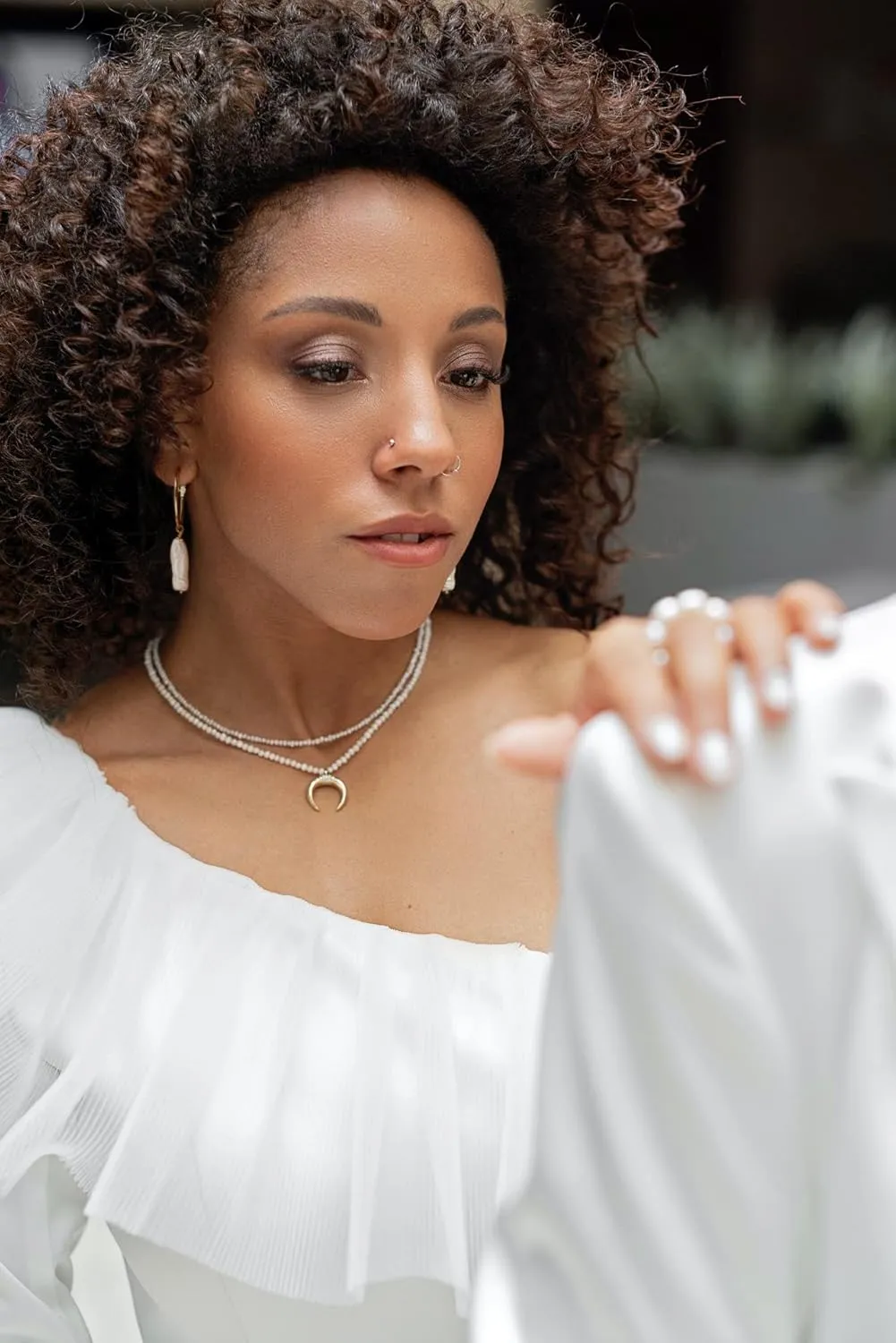 Gold Huggie Hoop Earrings with Charms Fashion Pearl Drop Dangle Earrings for Women Handmade Karma Circle Jewelry for Ladies Lightweight Pearl Earrings on Christmas