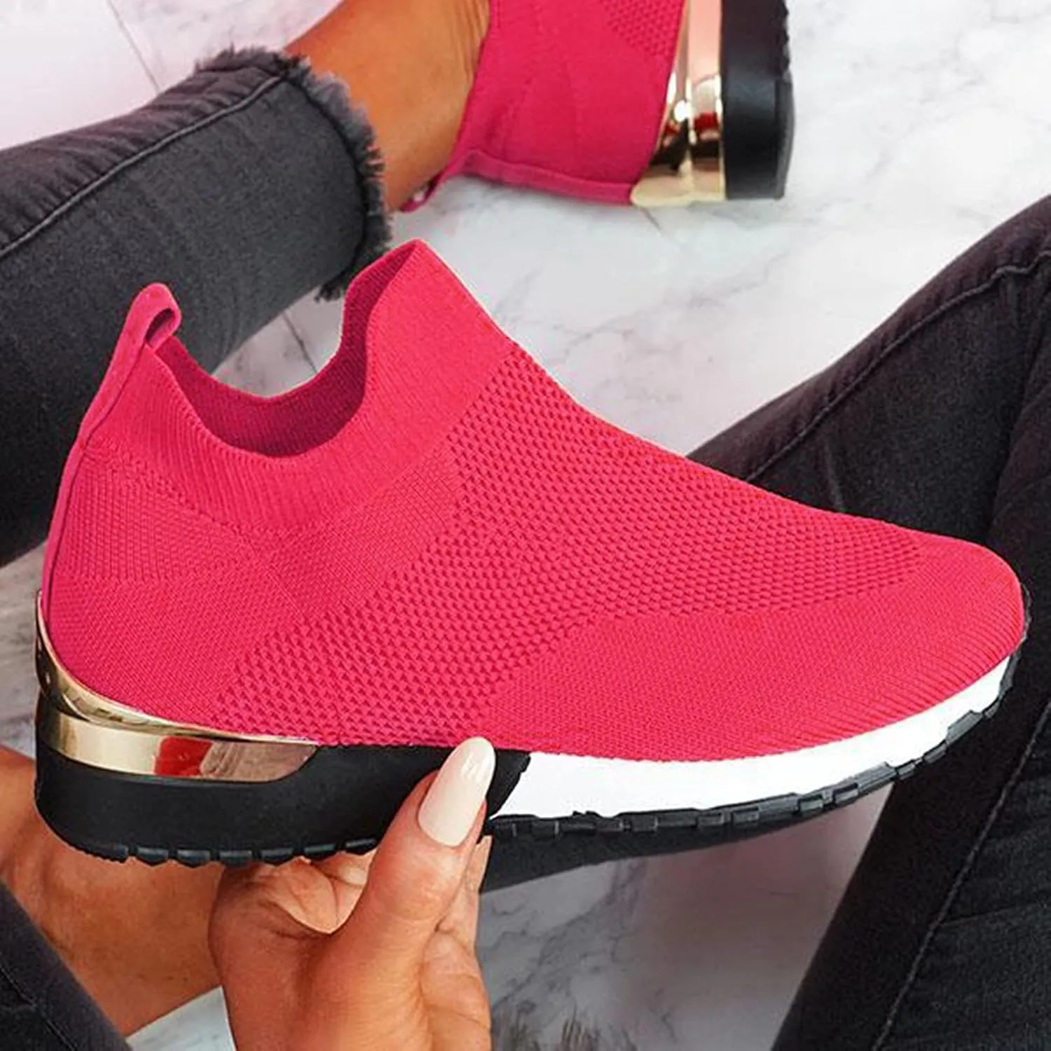 High Top Sneakers for Women 2023 Slip Resistant Nurse Shoes for Women Walking Shoes for Women Wide Width Slip On Platform Sneakers for Women Wide Width Women Orthopedic Sneakers Walking Shoes