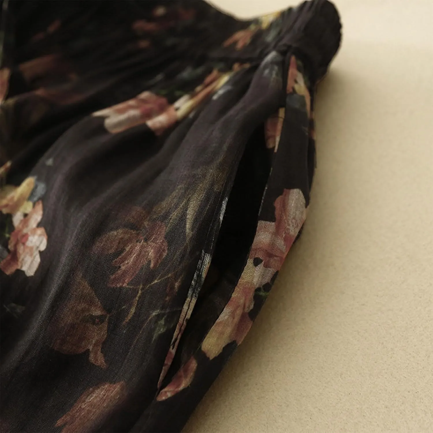 High Waisted Skirts for Womens Fashion Floral Print Midi Skirt Casual Flowy Maxi Skirts Half Dress Boho Skirts