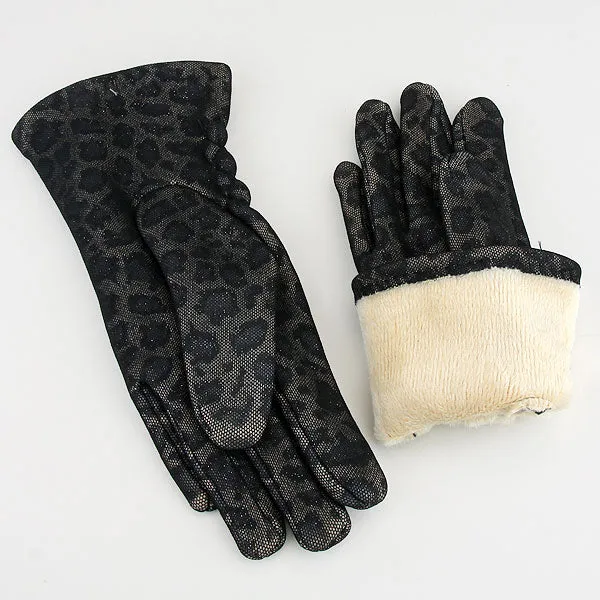 iLLASPARKZ Cotton Leopard Gloves