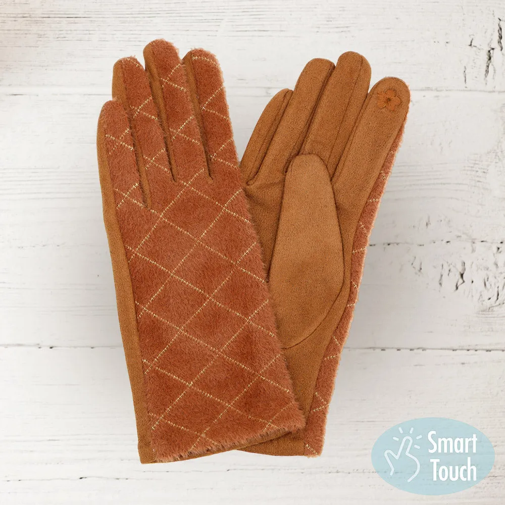 iLLASPARKZ Diamond Patterned Touch Smart Gloves