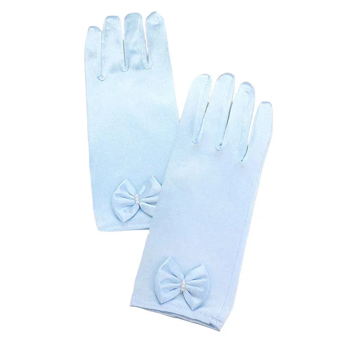 iLLASPARKZ Dressy satin bow gloves
