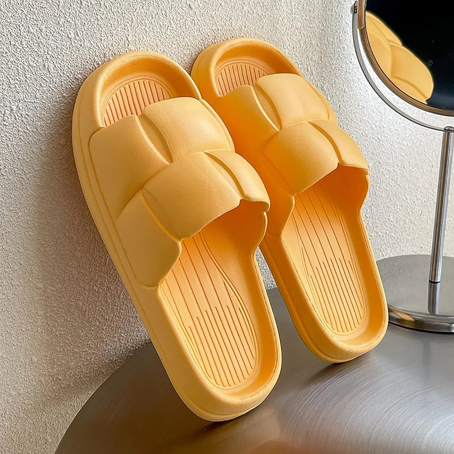 Indoor Slippers Platform Slippers for Women Shower Shoes for Living Room Pool Beach Spa Public Showers
