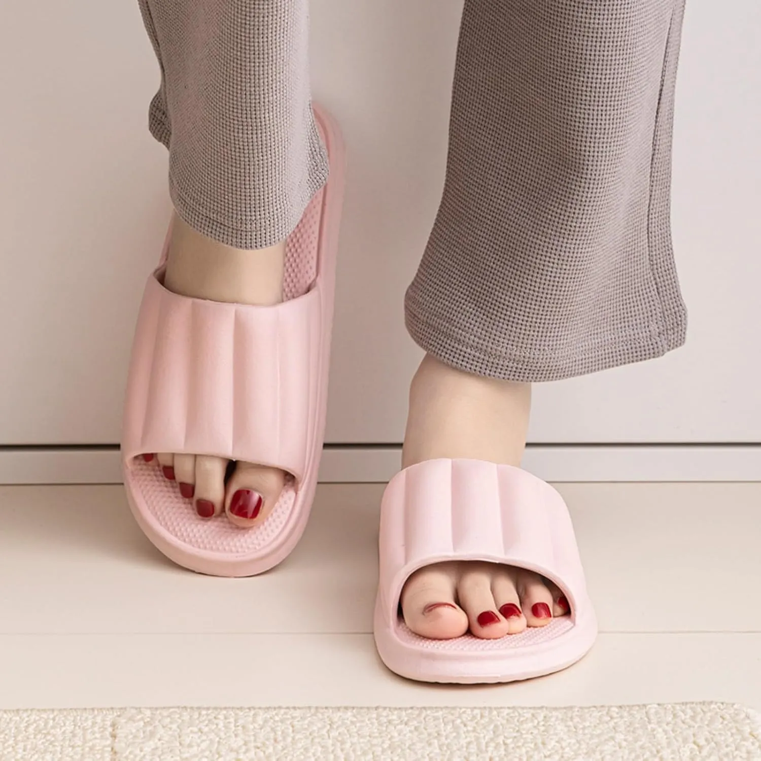 Indoor Slippers Shower Shoes for Living Room Pool Beach Spa Public Showers Sandals for Girls and Boys