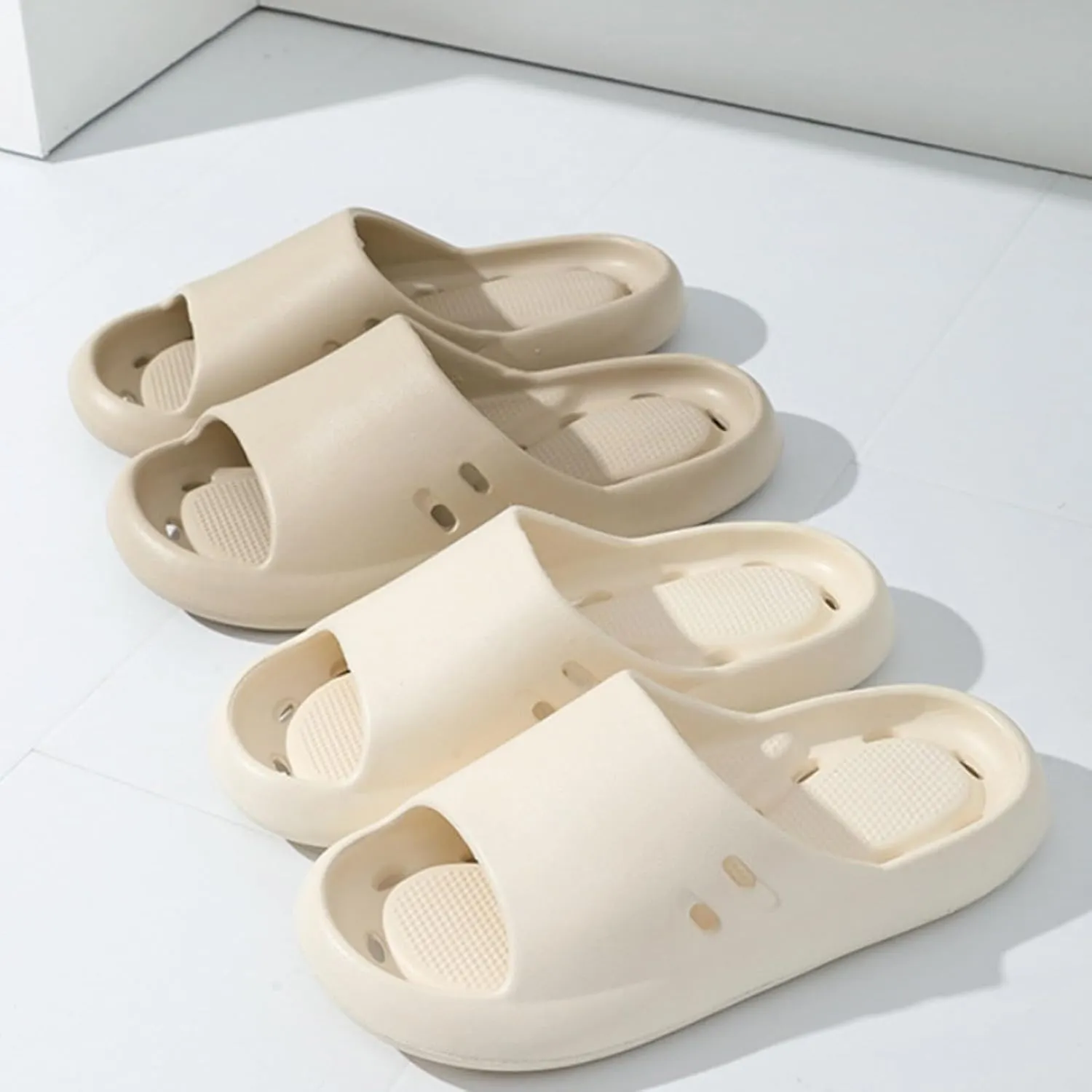 Indoor Slippers Waterproof Flip Flops for Men Shower Shoes for Living Room Pool Beach Spa Public Showers