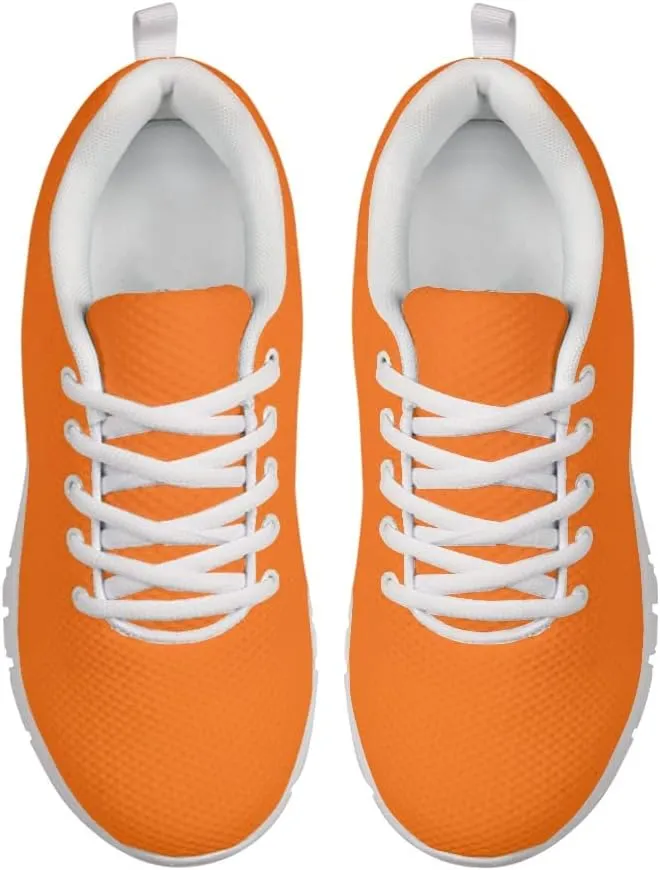 Jeiento Womens Mens Trainers Sports Running Shoes Causal Travel Walking Shoe Lace-up Breathable,Solid Color