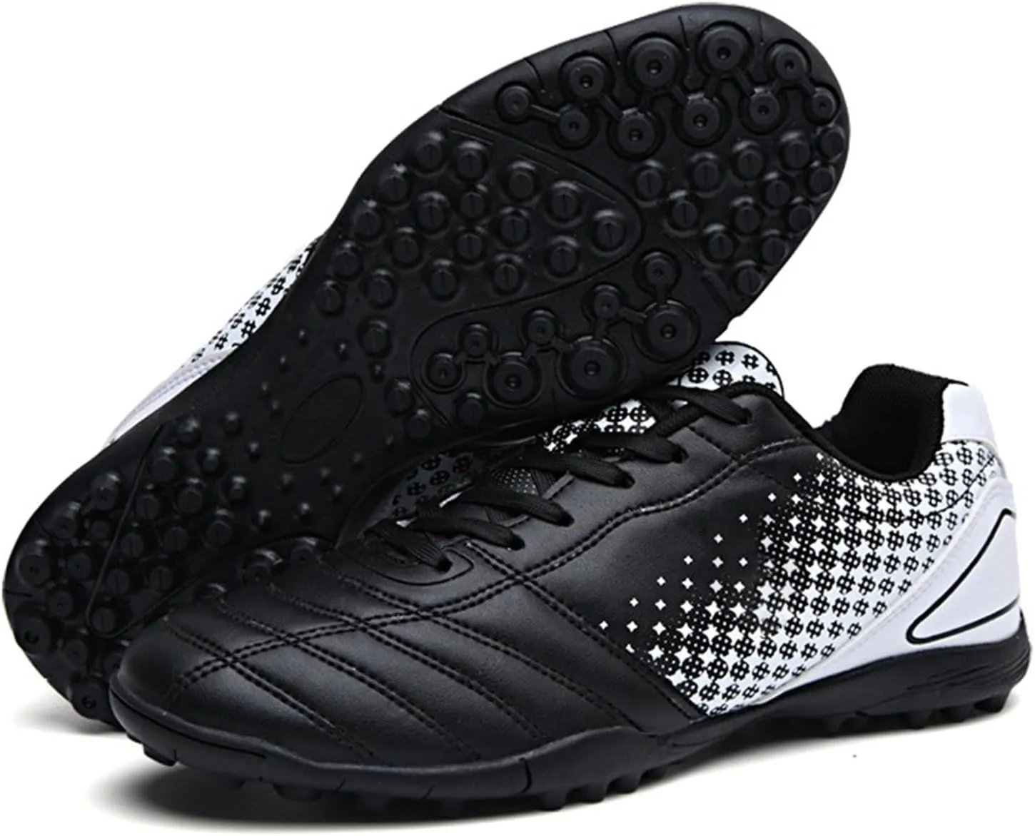 Kids Soccer Cleats Boys Girls Football Shoes High Top Training Youth Students Athletes Cleats Outdoor Sport Shoes