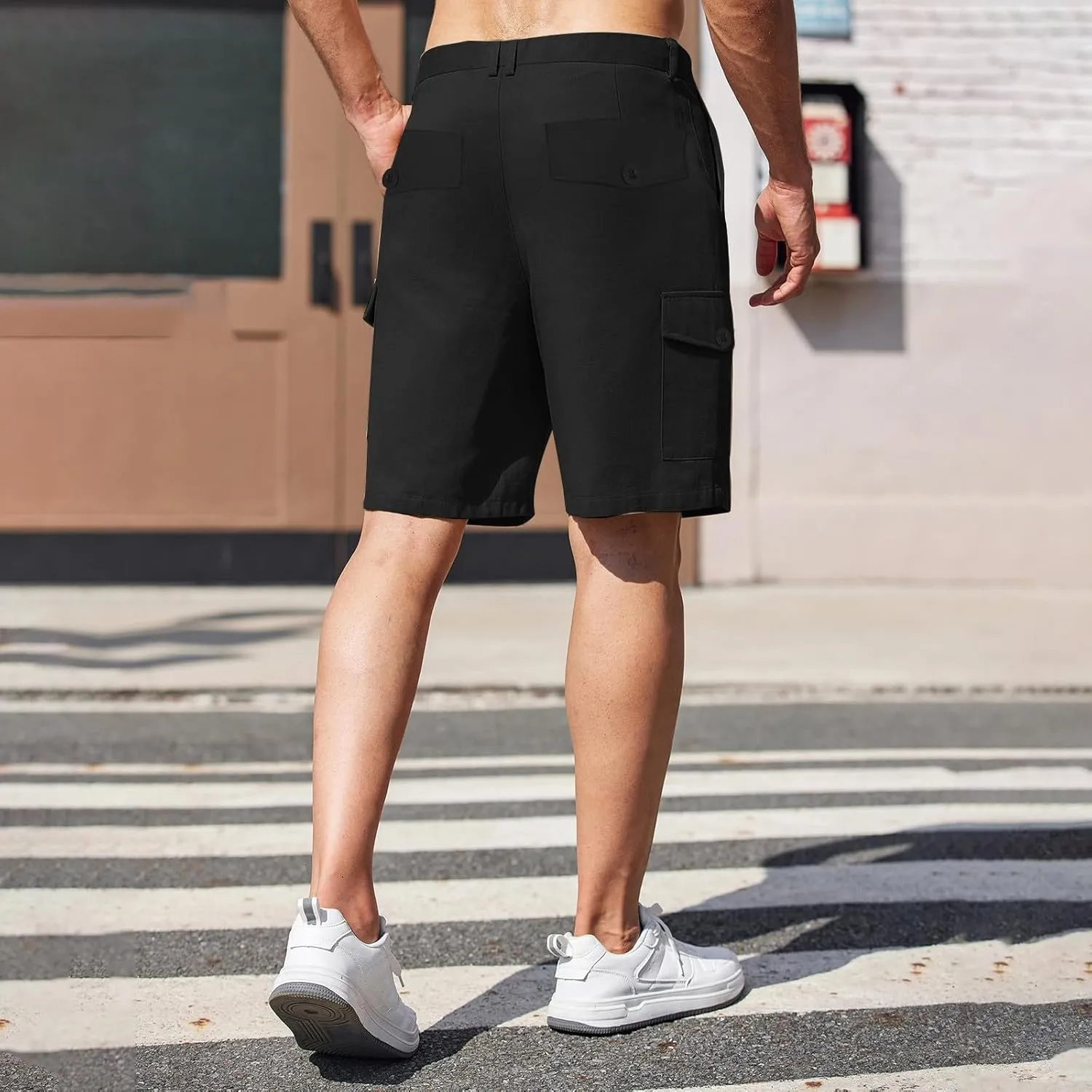LCMTWX Cargo Shorts Shorts Multi Pocket Comfortable Lightweight Casual Fashion Sports Shorts Men's Cargo Shorts Size 36