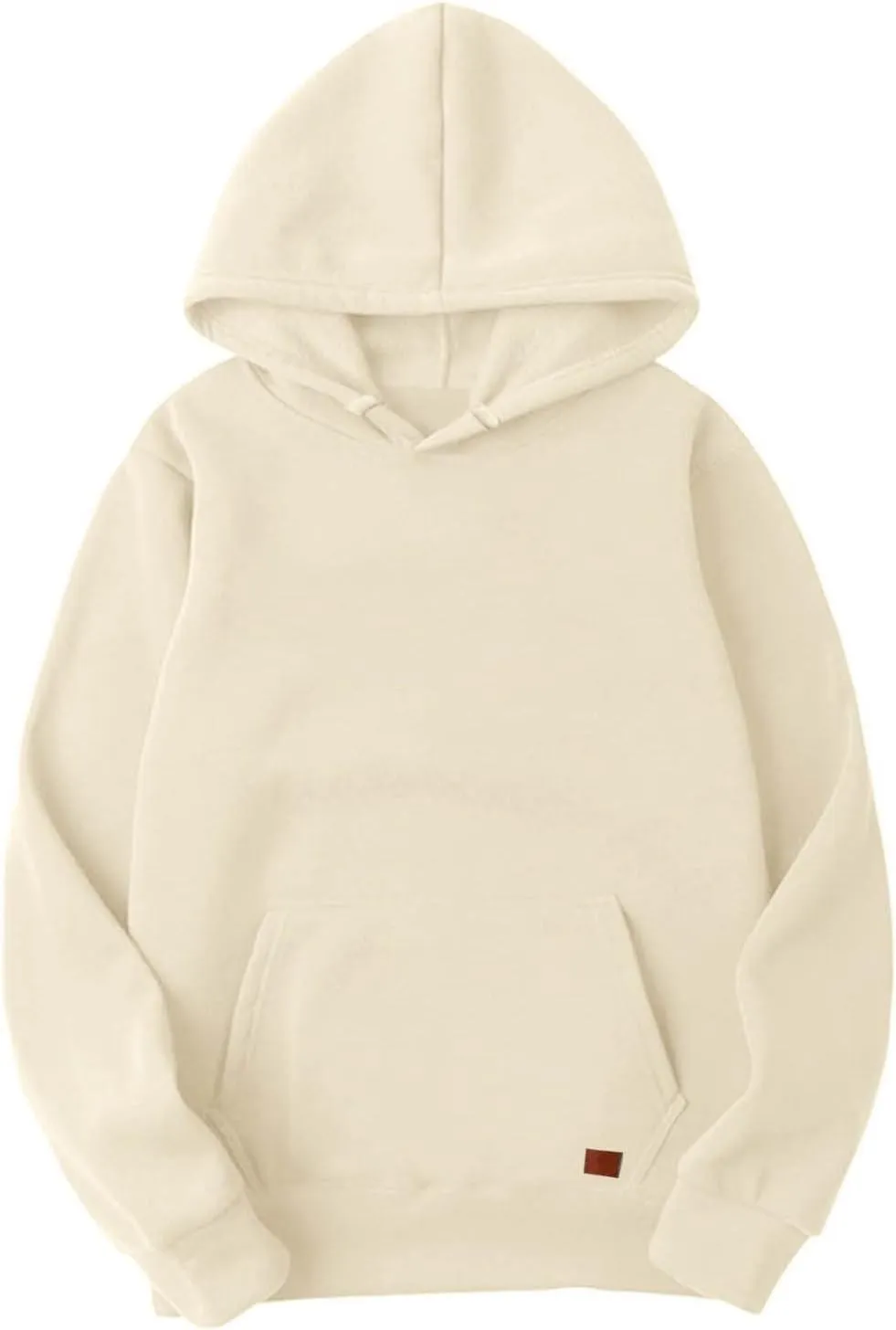 LCMTWX Hoodies for Men Winter Casual Loose Solid Hooded Sweater Top Men's Hooded Fleece Sweatshirt Heavyweight Fleece