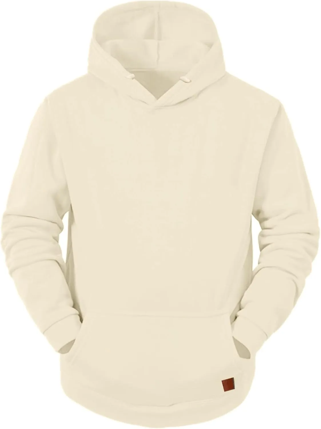 LCMTWX Hoodies for Men Winter Casual Loose Solid Hooded Sweater Top Men's Hooded Fleece Sweatshirt Heavyweight Fleece