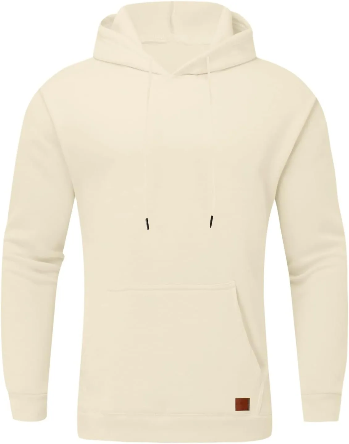 LCMTWX Hoodies for Men Winter Casual Loose Solid Hooded Sweater Top Men's Hooded Fleece Sweatshirt Heavyweight Fleece