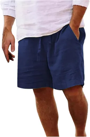 LCMTWX Men's Cargo Shorts Men's Sports Shorts Beach Shorts Casual Cotton Linen Shorts Men Cargo Shorts Men's Jean Men