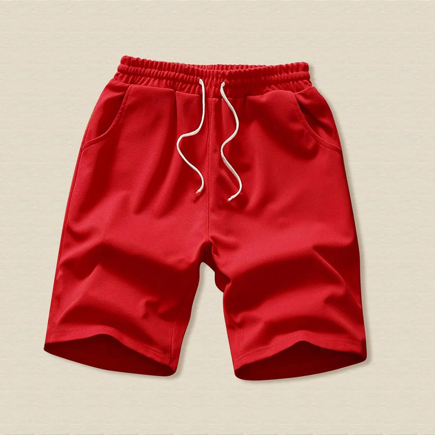 LCMTWX Mens Casual Shorts Drawstring Shorts Waist Solid with Pockets Sports Men's Casual Shorts Shorts for Men Mens Shorts