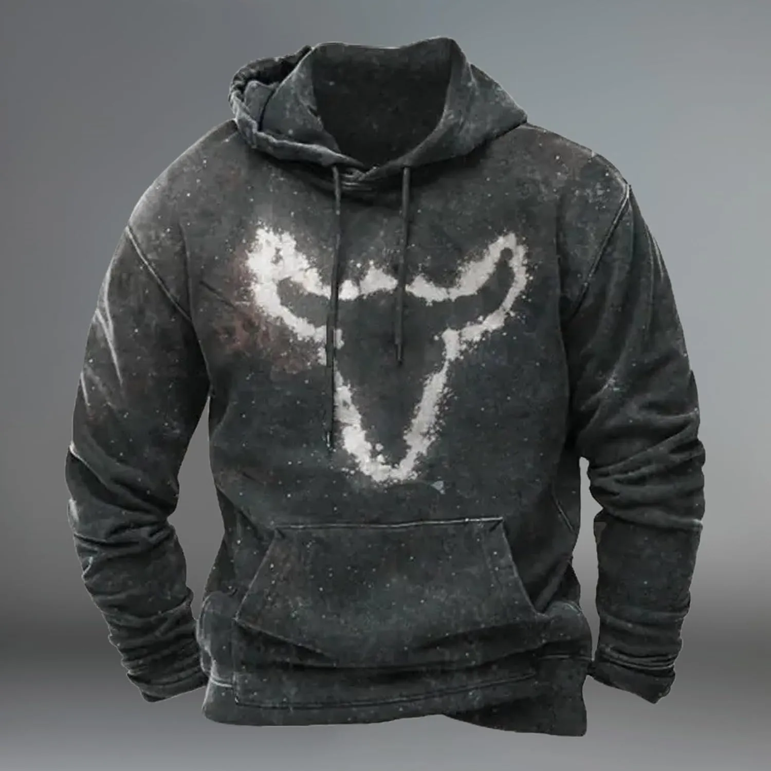 LCMTWX Men'S Sweatshirts Winter Vintage Long Sleeve Hoodie Half Zipper Hooded Sweatshirt Top Workwear For
