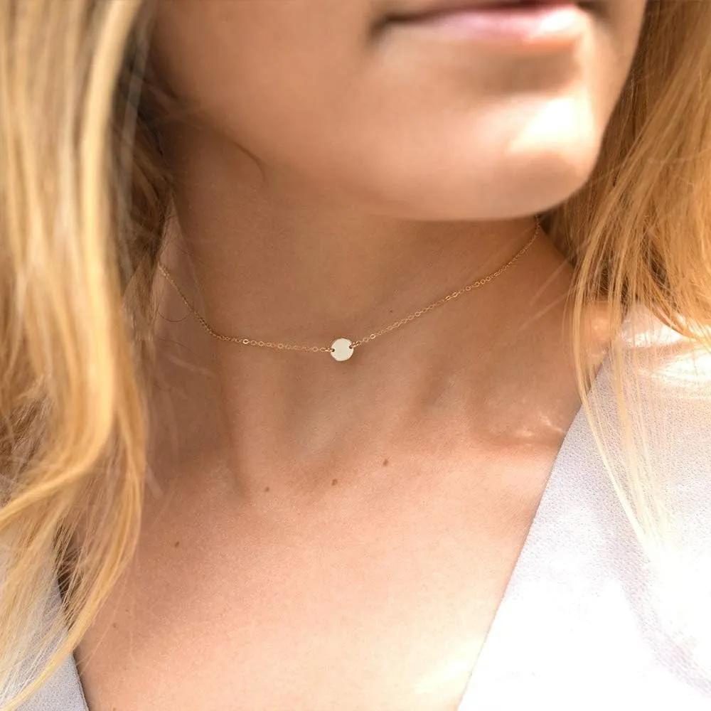 Ldurian Layered Necklaces for Women - 14K Dainty Gold Plated Layering Chokers Necklaces Set Multilayer Delicate Necklace Trendy Adjustable Long Layered Necklaces for Women