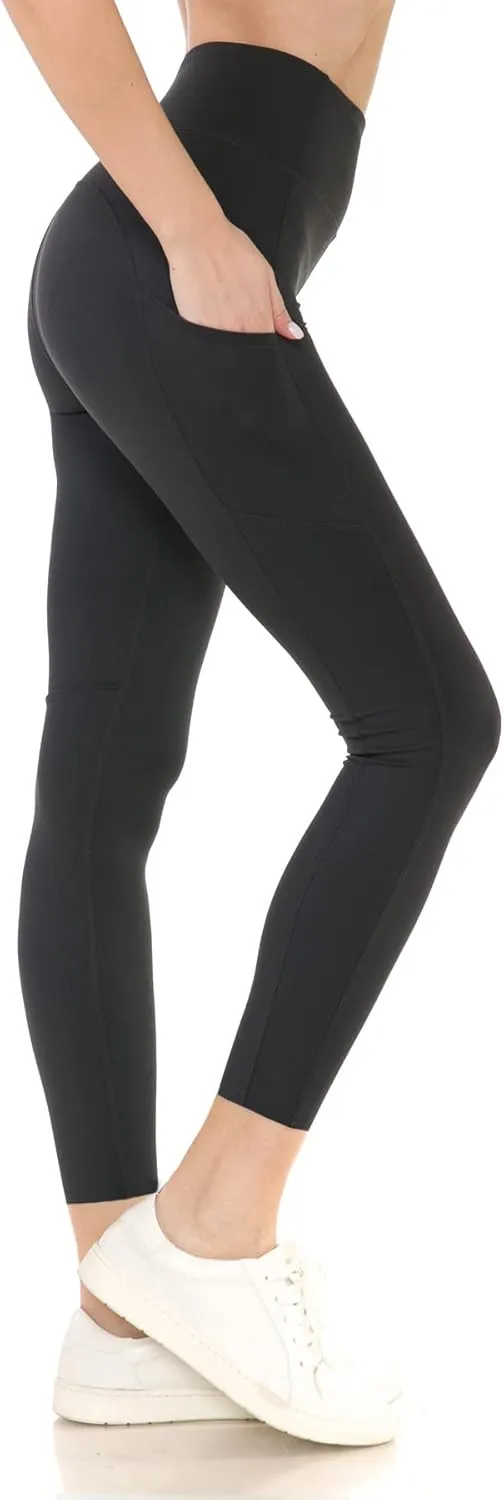 Leggings Depot High Waist 7/8 Leggings for Women Workout Yoga Pants with Pockets