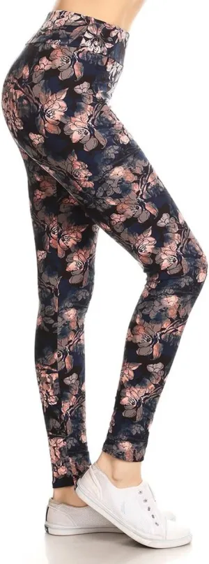 Leggings Depot High Waisted Camouflage & Multiple Print Leggings for Women - Reg, Plus, 1X3X, 3X5X