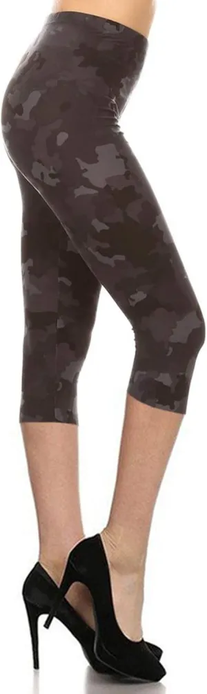 Leggings Depot High Waisted Camouflage & Multiple Print Leggings for Women - Reg, Plus, 1X3X, 3X5X