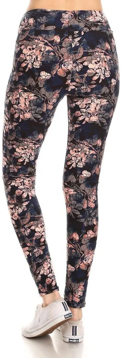 Leggings Depot High Waisted Camouflage & Multiple Print Leggings for Women - Reg, Plus, 1X3X, 3X5X