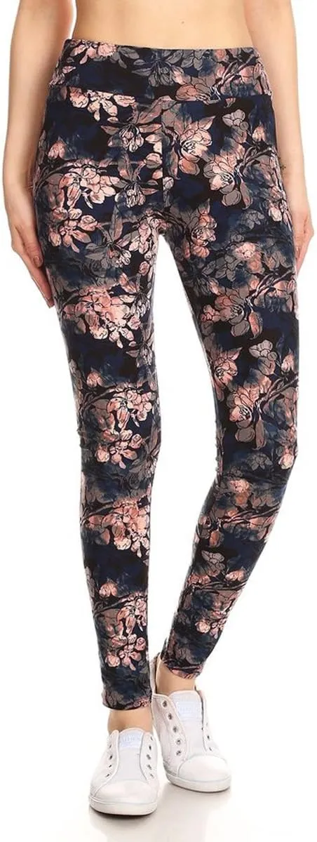 Leggings Depot High Waisted Camouflage & Multiple Print Leggings for Women - Reg, Plus, 1X3X, 3X5X