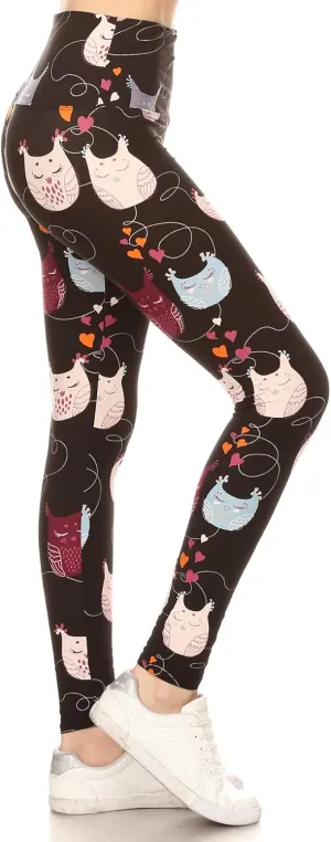 Leggings Depot High Waisted Checkered & Animal Print Leggings for Women - Regular, Plus, 1X3X, 3X5X