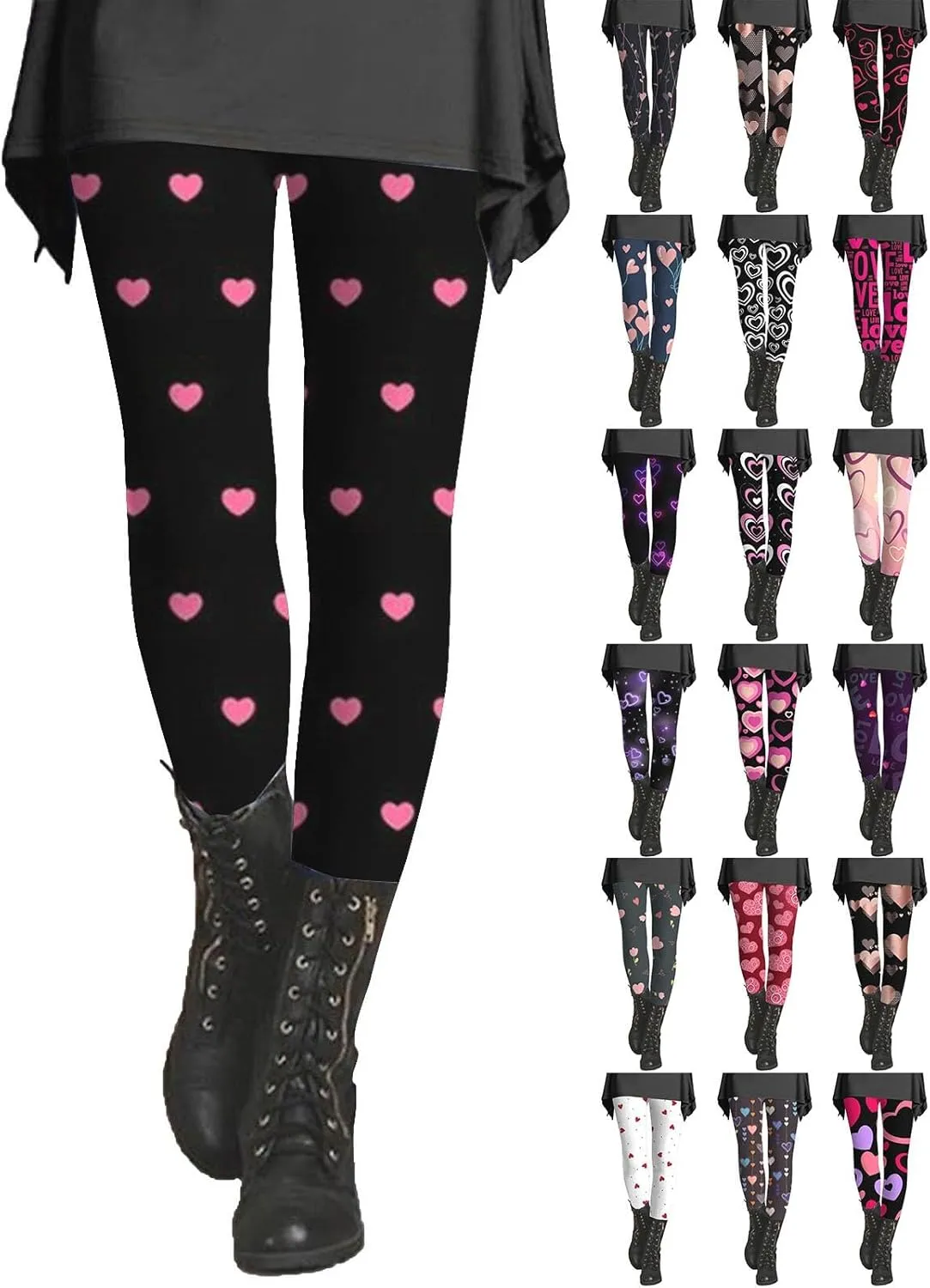 Litetao Leggings for Women with Pockets Casual Elastic High Waist Workout Leggings Stretchy Athletic Tights Trousers