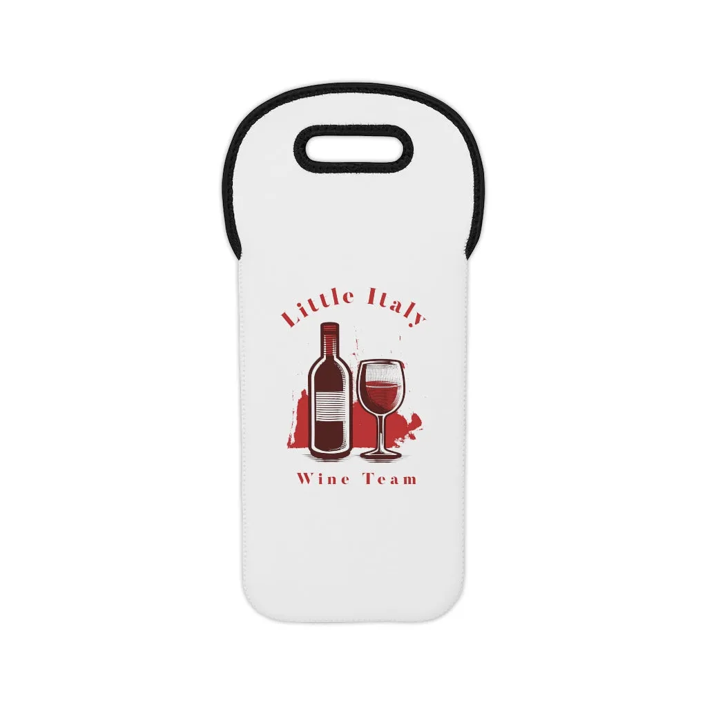 Little Italy Wine Team Single Bottle Wine Tote Bag