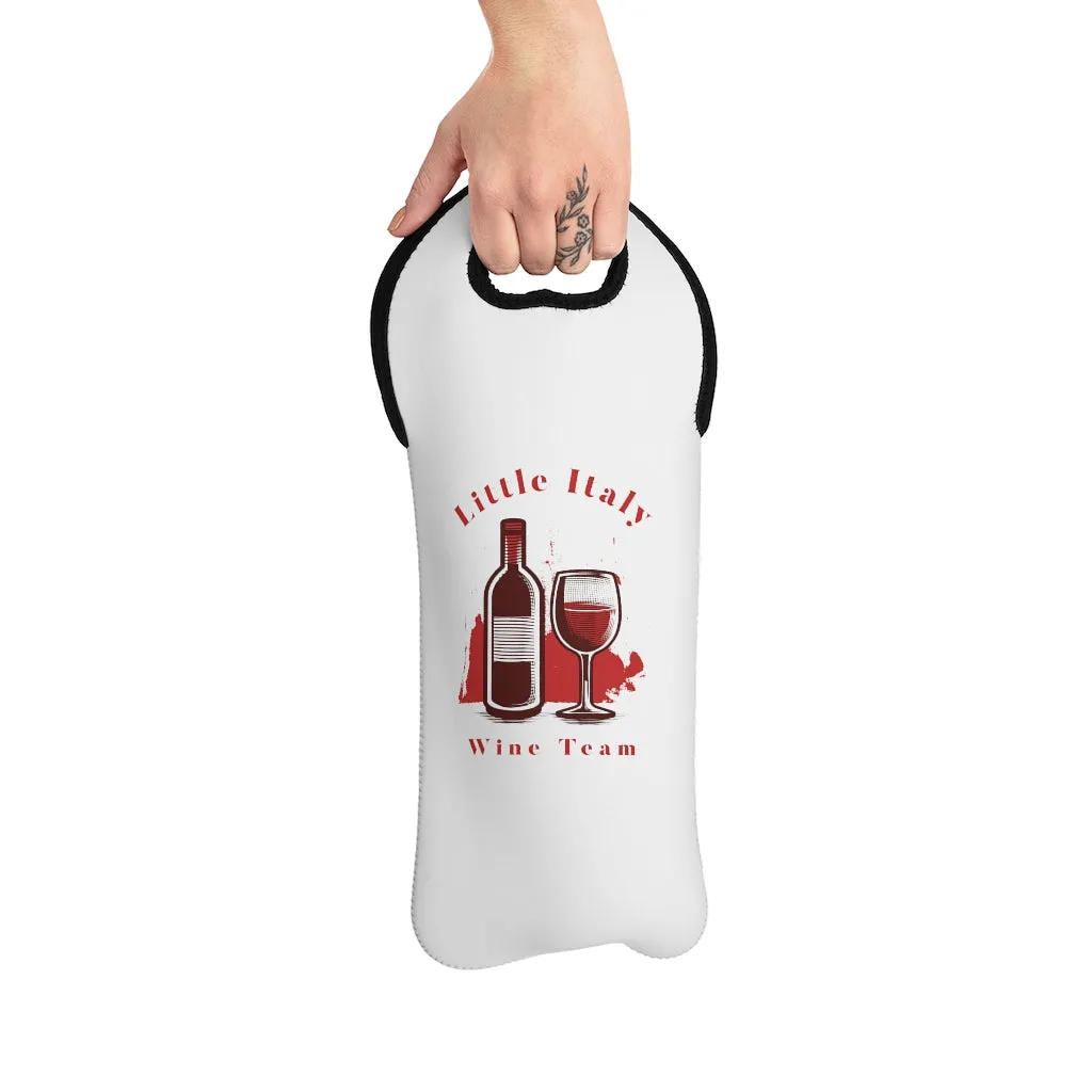 Little Italy Wine Team Single Bottle Wine Tote Bag