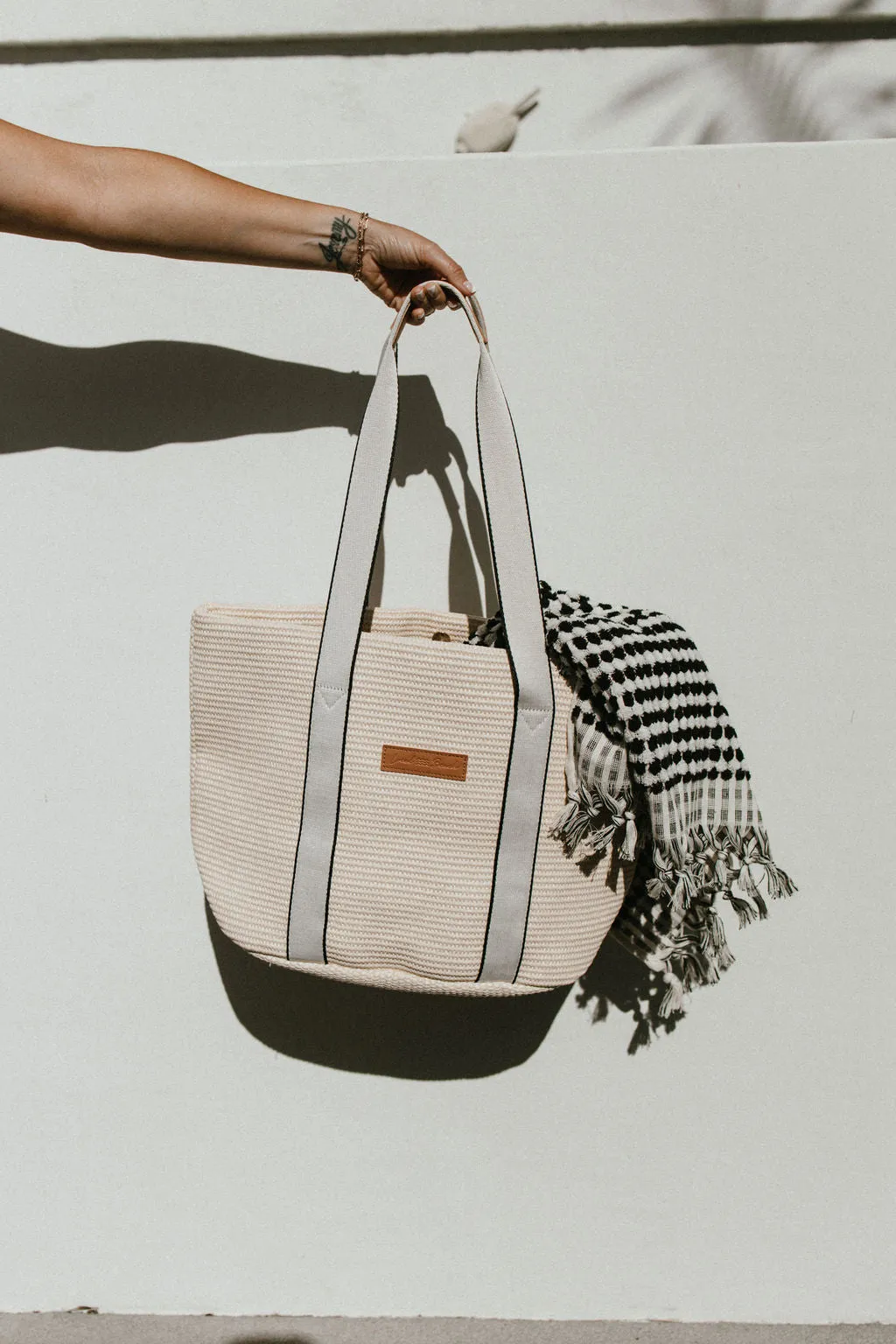 Local Beach Raffia Woven Tote