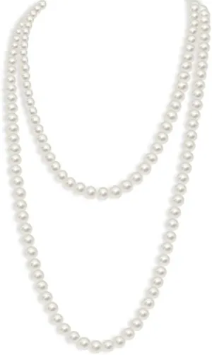 Long Pearl Necklace for women - Elegant Long Necklaces for Women Classic Pearl Choker Necklaces for Women Luxurious Pearl Necklaces for women Timeless Pearls Necklaces for Women Perfect for Weddings Parties Special Occasions