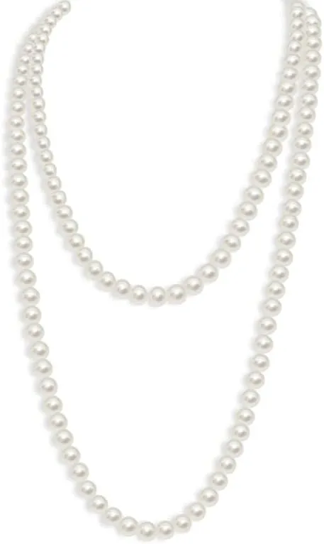 Long Pearl Necklace for women - Elegant Long Necklaces for Women Classic Pearl Choker Necklaces for Women Luxurious Pearl Necklaces for women Timeless Pearls Necklaces for Women Perfect for Weddings Parties Special Occasions