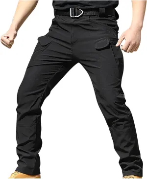 Men Cargo Pants Big and Tall Outdoor Lightweight Tactical Pants Work Hiking Trouser Style Joggers with Pockets