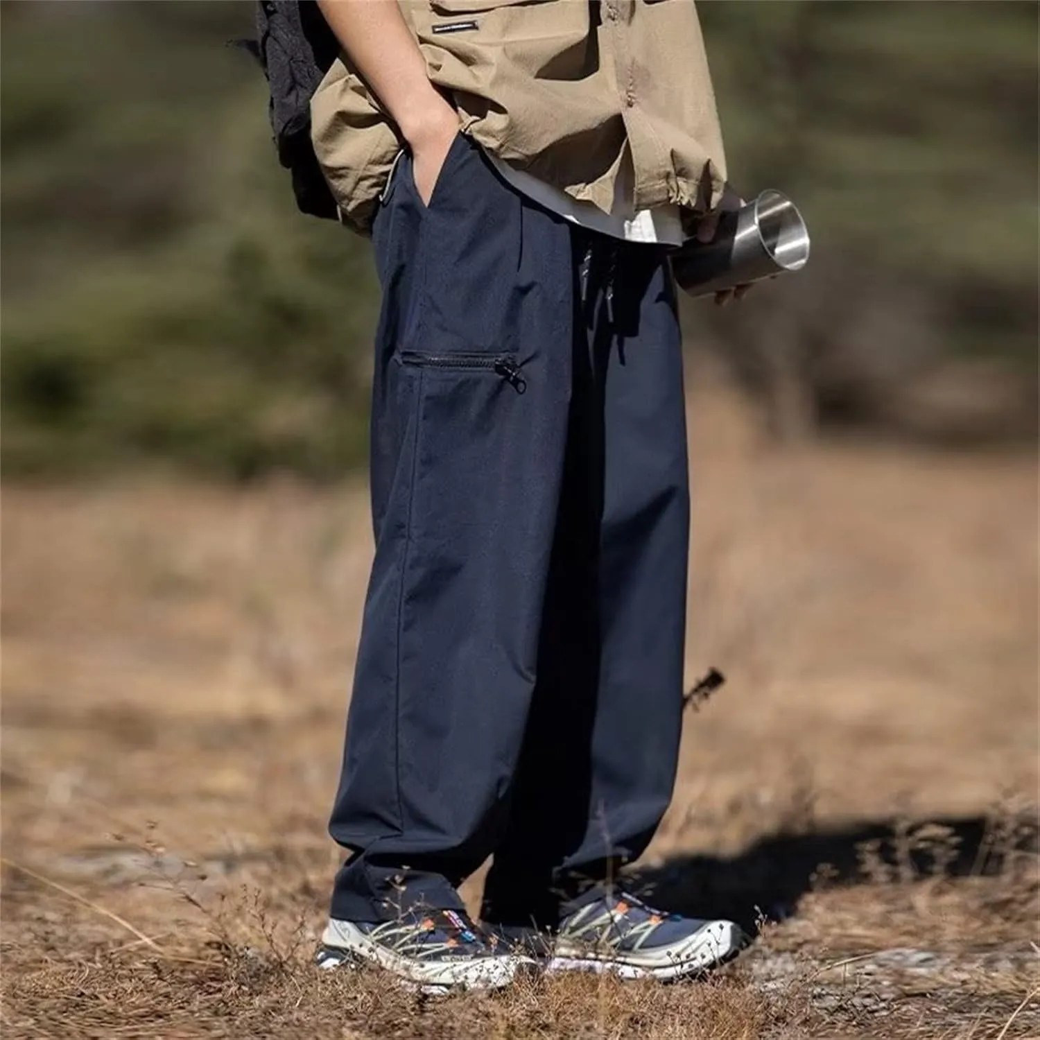 Men's Cargo Pants Casual Work Pant Lightweight Jogger Pant Outdoor Hiking Sweatpants Trousers Hiking Pants