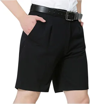 Mens Casual Work Shorts Stretch Chino Shorts Slim-fit Short-Pant Workwear Solid Color Shorts Sports Joggers Shorts