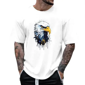 Men's Graphic T Shirts Funny Printing Short Sleeve Round Neck Summer T Shirts Casual Hawaiian Beach Vacation Tops