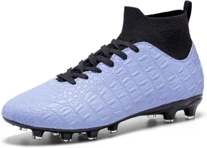 Men's High-Top Soccer Cleats for Youth & Kids  Lightweight Football Cleats for Firm Ground & Turf  Durable Training Futsal Shoes, Athletic Boys' Football Shoes for Indoor & Outdoor Play