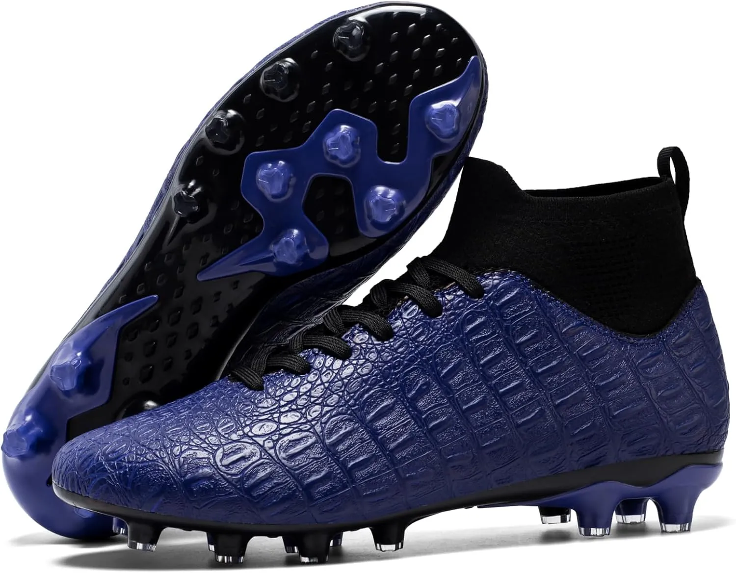 Men's High-Top Soccer Cleats for Youth & Kids  Lightweight Football Cleats for Firm Ground & Turf  Durable Training Futsal Shoes, Athletic Boys' Football Shoes for Indoor & Outdoor Play