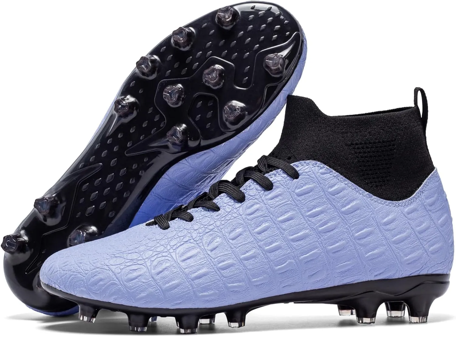 Men's High-Top Soccer Cleats for Youth & Kids  Lightweight Football Cleats for Firm Ground & Turf  Durable Training Futsal Shoes, Athletic Boys' Football Shoes for Indoor & Outdoor Play