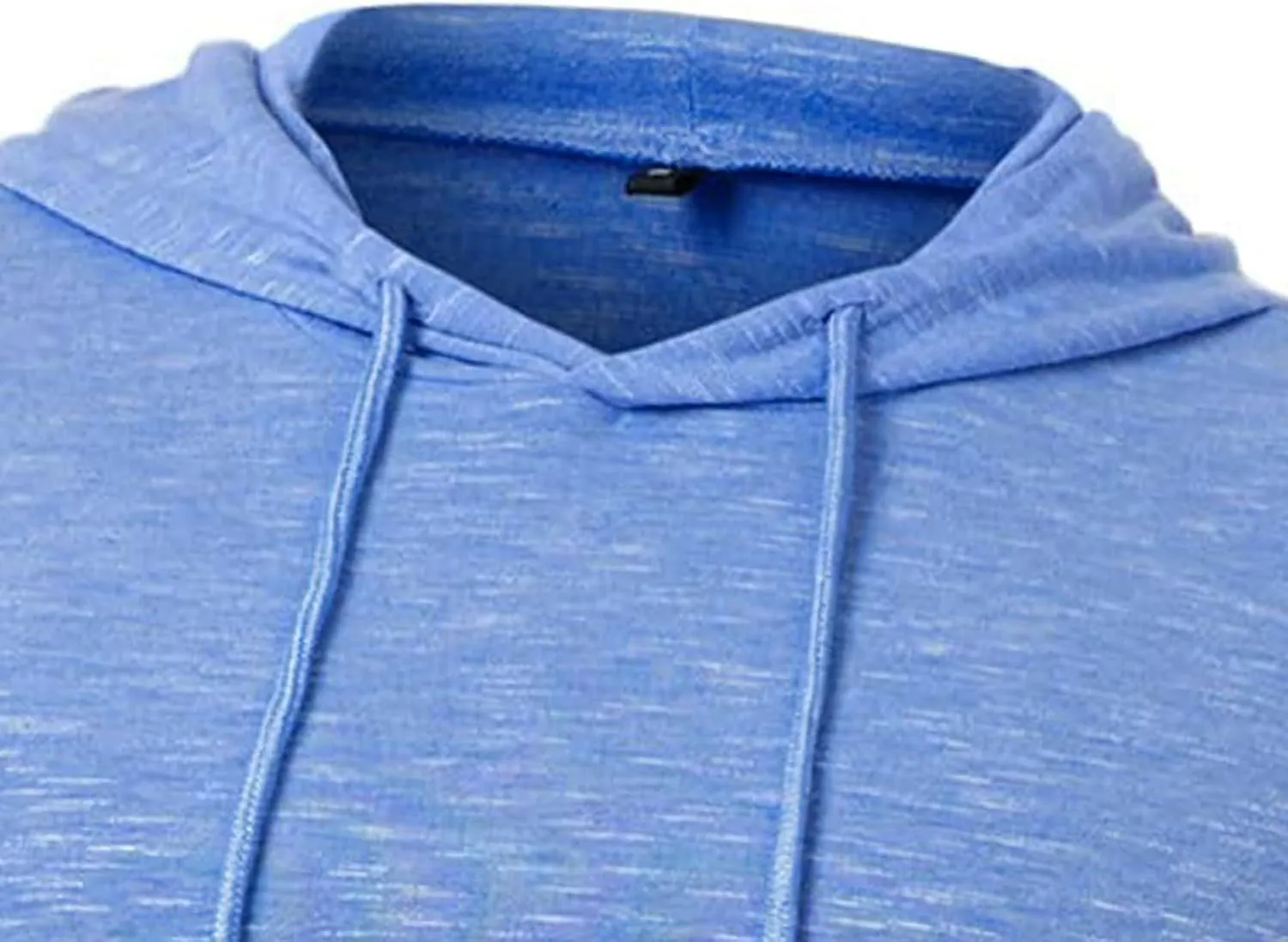 Mens Hoodie Shirts Long Sleeve Solid Color Hooded Sweatshirts Tops Lightweight Plus Size Loose Fit Pullover Shirt S-2XL