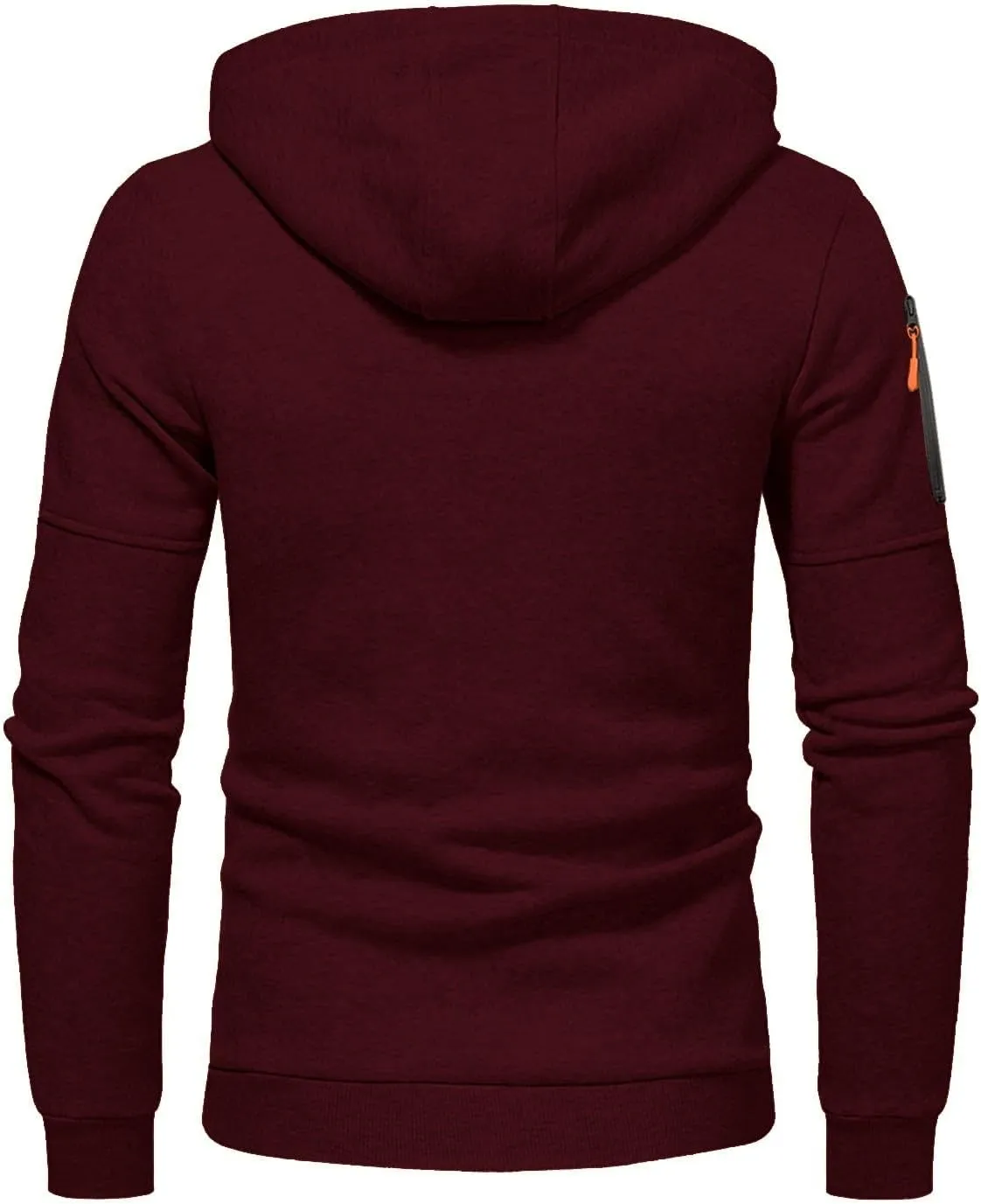 Men's Hoodies Full Zip Casual Cotton Hooded Fleece Drawstring Hoodies Pullover Sweatshirts Casual Long Sleeve Shirts
