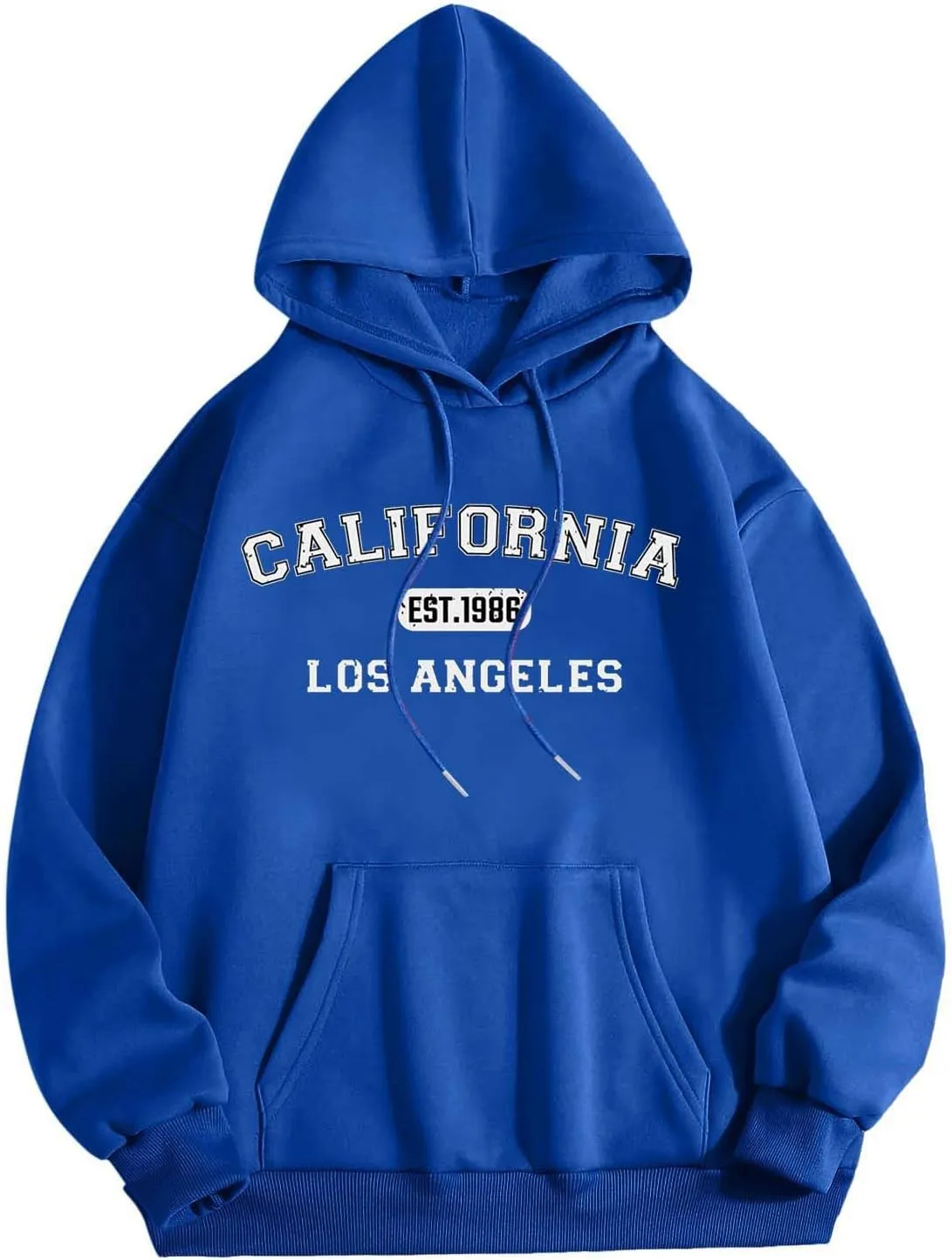 Mens Hoodies Pullover Letter Print Long Sleeve Hooded Sweatshirts Casual Lightweight Regular Fit Classic Sweatshirt