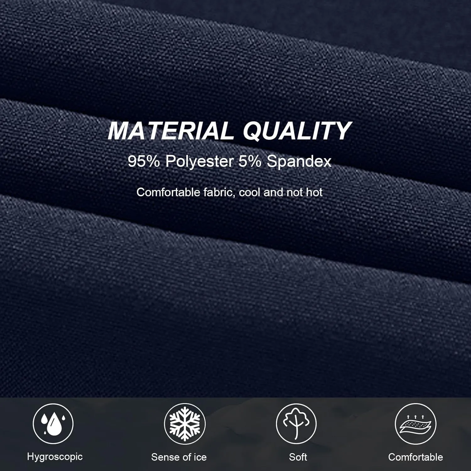 Men's Ice Silk Elastic Shorts Men's Quick Drying Shorts Zipper Pocket Workout Running Shorts Summer Loose Casual Shorts