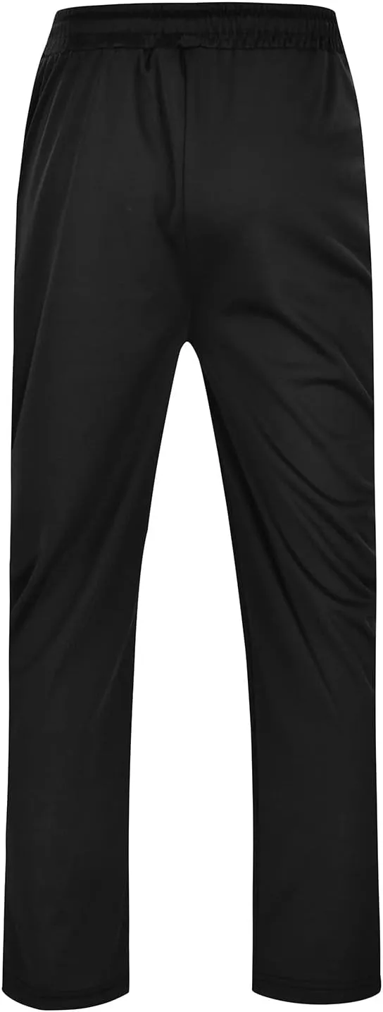 Men's Loose Fit Jogger Pants with Deep Pockets Athletic Basketball Workout Trousers for Running, Training, Gym