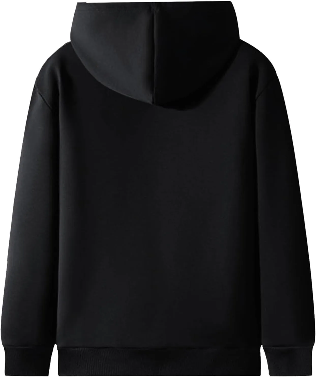 Men's New Casual Fashionable Printed Fleece Hooded Sweatshirt Jacket Coat TopsLong Sleeve Zippr Furry Warm Comfy