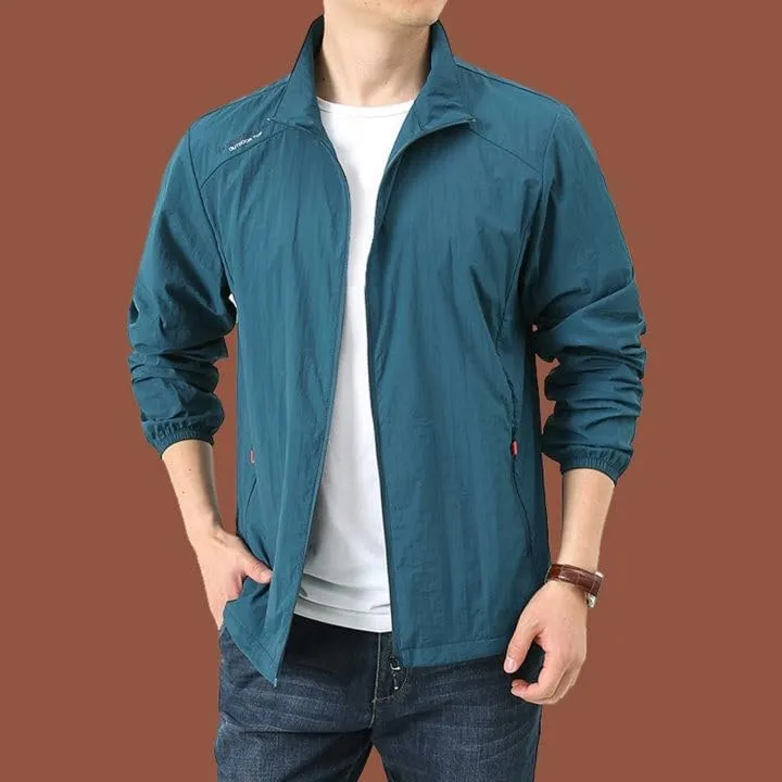 Men's Outdoor Ice Silk Yarn Sunscreen Clothing Men's Tshirts Heavyweight Cotton Crewneck Tee Tall Sizes Short