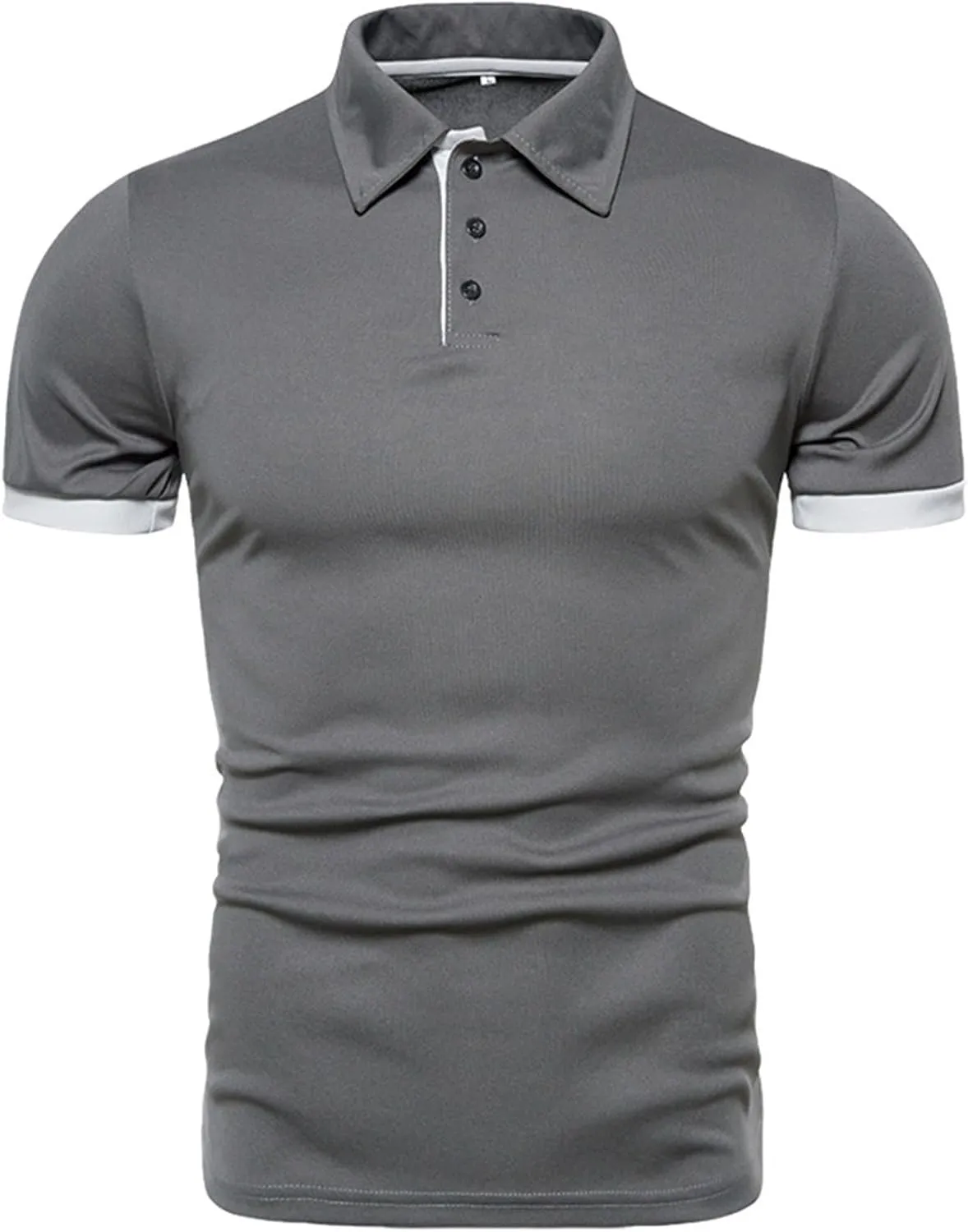 Mens Polo Shirts Breathable Quick Dry Short Sleeve Golf T Shirt Classic Summer Performance Moisture Wicking Gym Tees