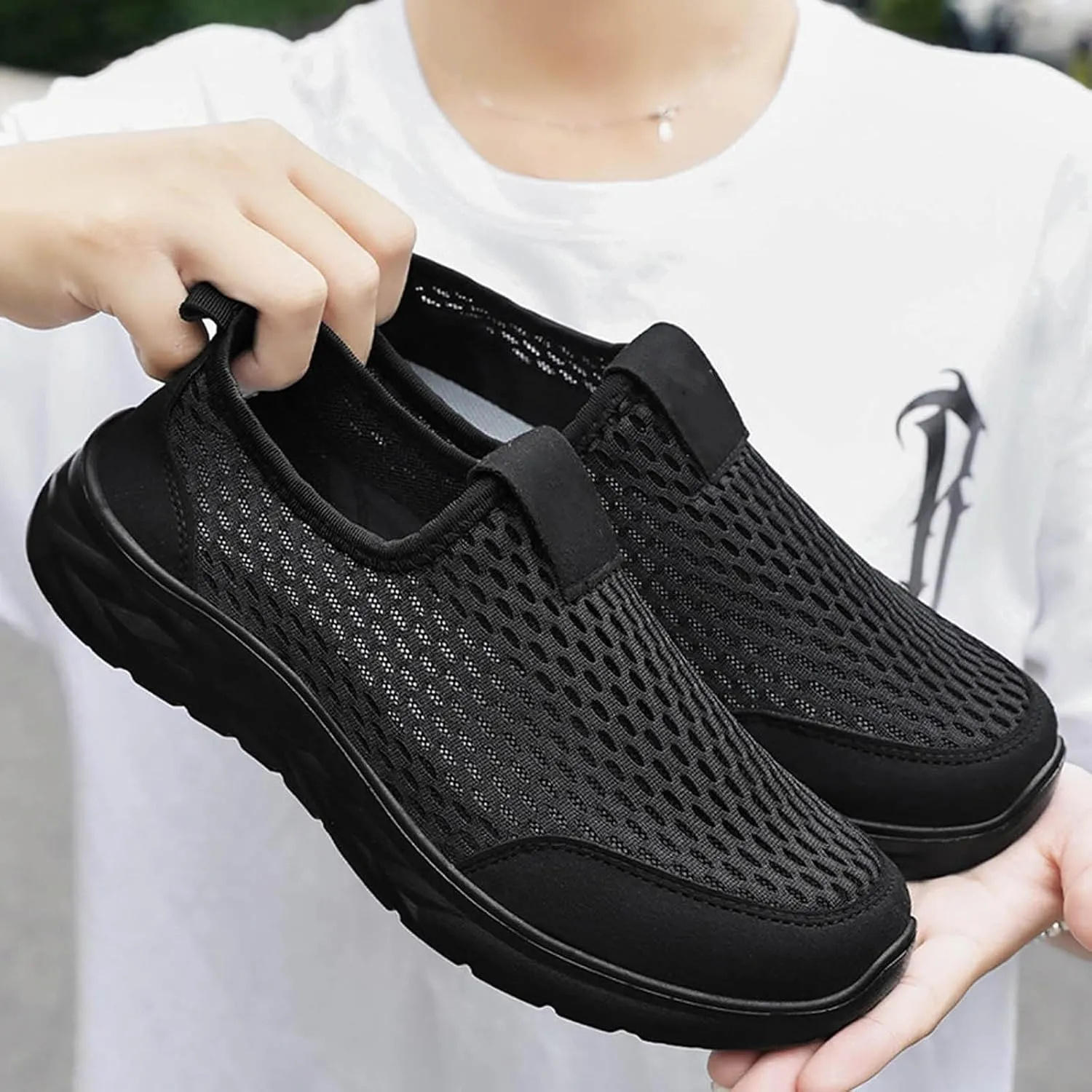 Mens Slip On Walking Shoes Men's Shoes Men's Athletic Shoes Breathable Shoes Men Sneakers for Men Running Shoes Sneakers