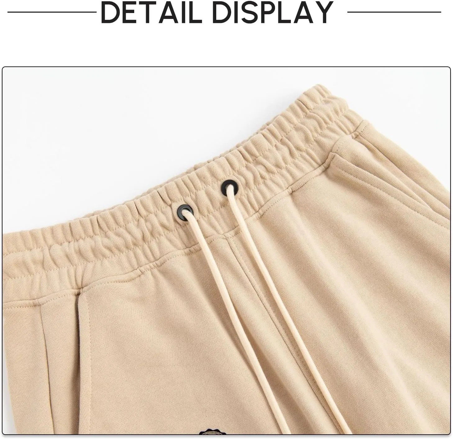 Mens Sweat Shorts with Pockets Drawstring Athletic Gym Shorts Cotton Workout Running Shorts