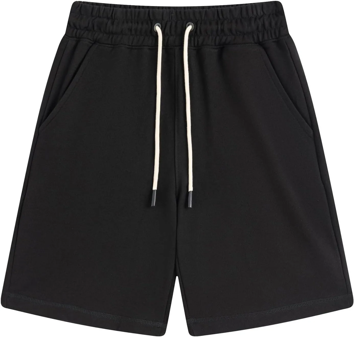 Mens Sweat Shorts with Pockets Drawstring Athletic Gym Shorts Cotton Workout Running Shorts